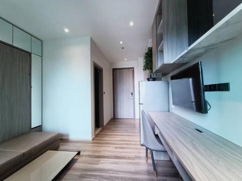 P-52888 | For Rent: Whizdom Station Ratchada - Thapra 🔥✨ High-Floor Studio Condo with Beautiful City Views, Fully Furnished