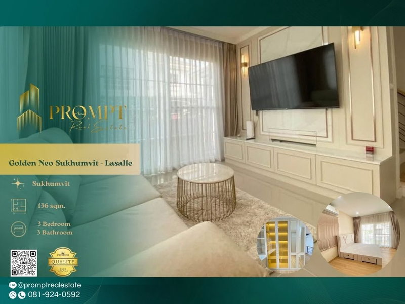 Houses for rent : GH01354 - Golden Neo Sukhumvit - Lasalle : Sukhumvit