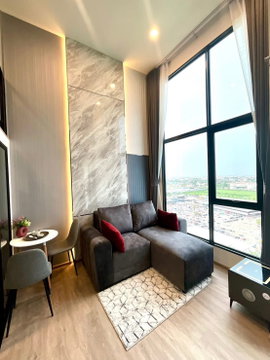 (AA156) 🔥 Origin Plug & Play Nonthaburi Station | ห้อง Duplex ชั้น 19 เพดานสูง ดีไซน์ทันสมัย พร้อมเฟอร์นิเจอร์ Built-in ครบ บนทำเลติดรถไฟฟ้า ✨