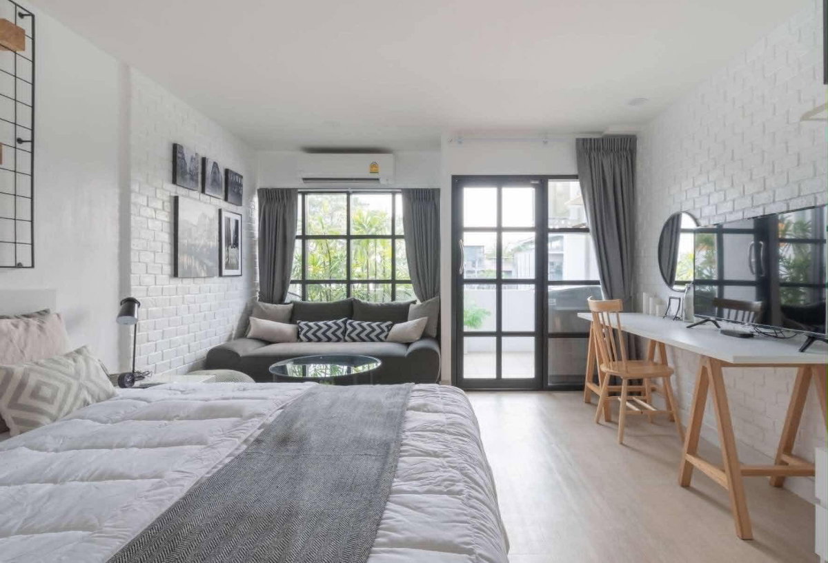 picture Condo for sale, Boonmas Mansion, Nimman. Fully furnished, spacious room, ideal for living or investment. Walking distance to One Nimman. SS-168 SS-168 - 4/10