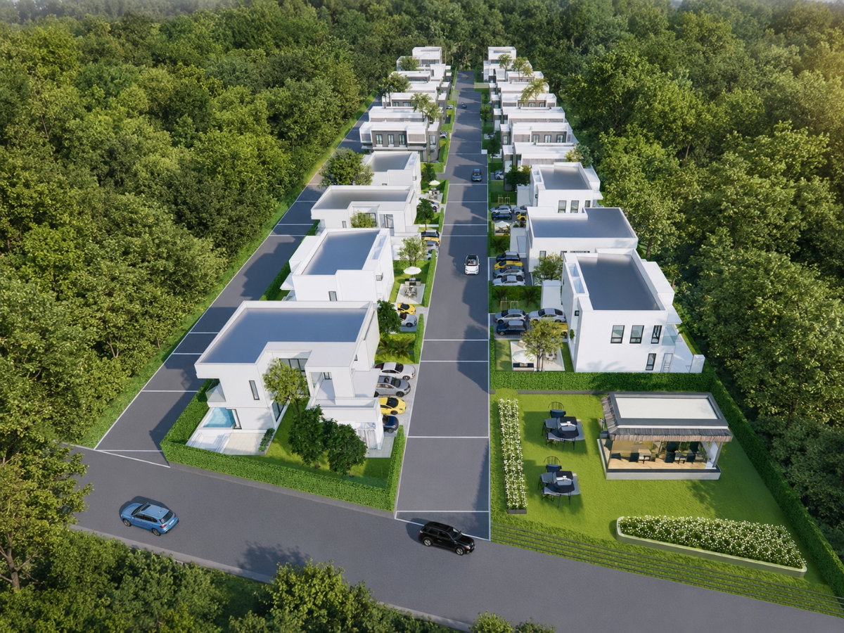 รูป  ขายยกโครงการ NOVA Luxury Pool Villa ปราณบุรี Project Takeover Opportunity  8 ไร่ 172  ตรว - รูปที่ 1/10