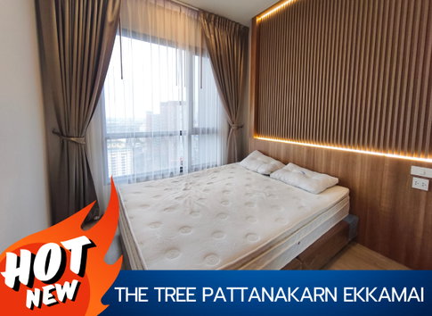 ห้องว่างจริง นัดชมได้เลย ✨🔥THE TREE Pattanakarn-Ekkamai🔥✨ 🚝 nearby ARL RAMKHAMHAENG เฟอร์ครบ พร้อมอยู่ สนใจติดต่อ Line Official: @promptyou1