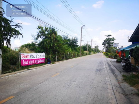 ที่ดินใกล้สุวรรณภูมิ ให้เช่า 8 ไร่เศษ โทร 081-910-8883