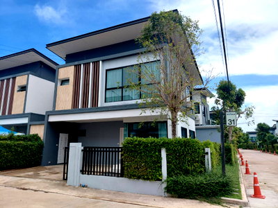 ขายบ้านเดี่ยว : ขาย บ้าน ในโครงการ อีโค เฮ้าส์ ปิ่นเกล้า-ศาลายา (ใกล้ ม.มหิดล ศาลายา) ต.ศาลากลาง อ.บางกรวย จ.นนทบุรี