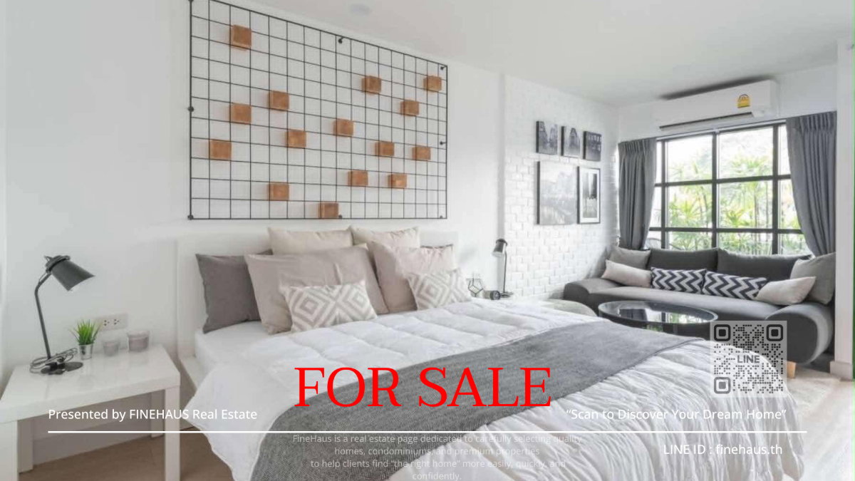 picture Condo for sale, Boonmas Mansion, Nimman. Fully furnished, spacious room, ideal for living or investment. Walking distance to One Nimman. SS-168 SS-168 - 1/10