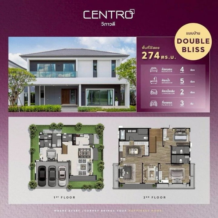 รูป HR3566ให้เช่าบ้านเดี่ยวหรูหลังใหญ่ 85 ตร.ว. CENTRO วิภาวดี ใกล้สนามบินดอนเมือง & รร.นานาชาติ Harrow บ้านใหม่พร้อมอยู่ มีห้องแม่บ้าน + EV Charger - รูปที่ 11/46
