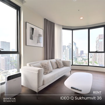 เช่าคอนโด 🌆 Ideo Q Sukhumvit 36 2นอน 65ตร.ม.60k ⭐ยูนิตกว้ัาง สวย วิวโล่ง ใกล้ BTS ทองหล่อ