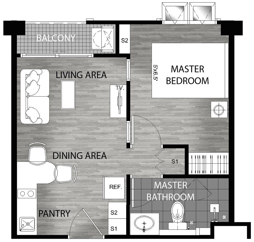 รูป ขาย Thespingcondo คอนโดพร้อมเข้าอยู่ - รูปที่ 6/12