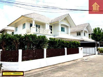 ขายบ้านเดี่ยว : ขายบ้านสวนราชา รามอินทรา บ้านเดี่ยวบรรยากาศดี ใกล้รถไฟฟ้าและทางด่วนเดินทางสะดวก