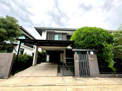 บ้านเดี่ยวให้เช่า : HR3563ให้เช่าบ้านเดี่ยว มัณฑนา ศรีนครินทร์-บางนา (Mantana Srinakarin-Bangna) ใกล้ BTS สำโรง & MRT ศรีด่าน หน้าบ้านหันทิศใต้รับลมดีเยี่ยม