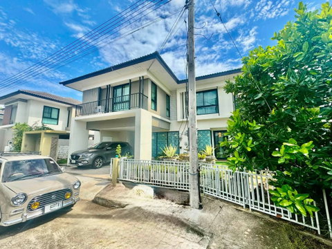 บ้านเดี่ยว 3 ห้องนอน ให้เช่า โซนสันกำแพง เชียงใหม่ (หมู่บ้านเพลินจิต คอลลิน่า) พร้อมเฟอร์ฯ (RA1290) T.0946511456