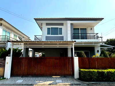 ขายบ้านเดี่ยว : ขายบ้านเดี่ยวหลังมุม เดอะ แกรนด์ พระราม 2 พร้อมเข้าอยู่ (H6915)
