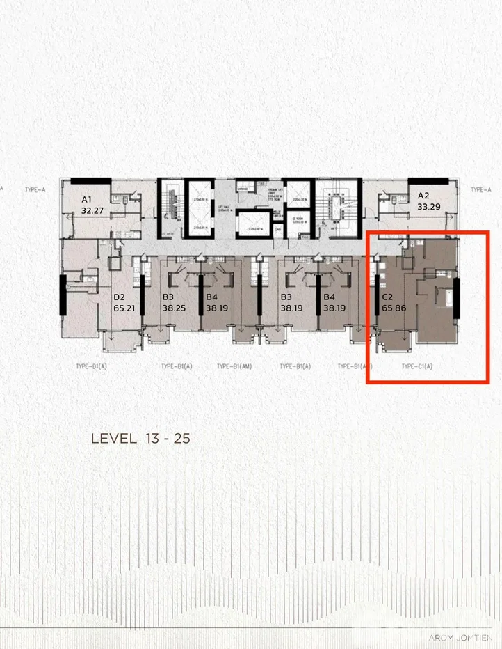 รูป ขาย คอนโด 2 ห้องนอน ในโครงการ อารมณ์ จอมเทียน 6519126 - รูปที่ 9/9