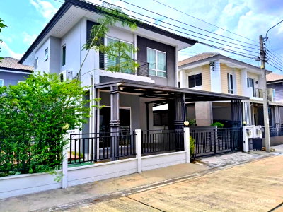 ขายบ้านเดี่ยว : ขายบ้านเดี่ยว หมู่บ้านเซนโทร ราชพฤกษ์ | Centro Ratchapruek ถนนบางกรวย-ไทรน้อย บางใหญ่ นนทบุรี ใกล้รถไฟฟ้าสายสีม่วง สถานีบางพลู