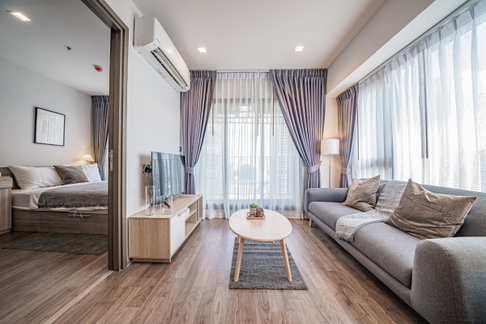 For rent ✨ Life Ladprao Valley ✨ 1 bedroom, size 35 sq m, fully furnished, beautifully decorated 😍 near BTS Ha Yaek Lat Phrao and Central Ladprao