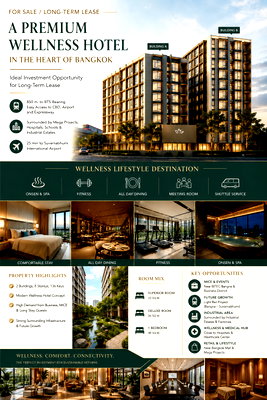 Apartment building for sale Muang Samut Prakarn Samut Prakarn : For Sale Welless Hotel 136 rooms in Sukhumvit107