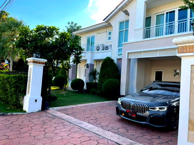 บ้านเดี่ยวให้เช่า : HR3572ให้เช่าบ้านเดี่ยวหรู Perfect Masterpiece พระราม 9 หลังใหญ่ 120 ตร.ว. ใกล้ Airport Link บ้านทับช้าง และทางด่วน เฟอร์ครบพร้อมอยู่