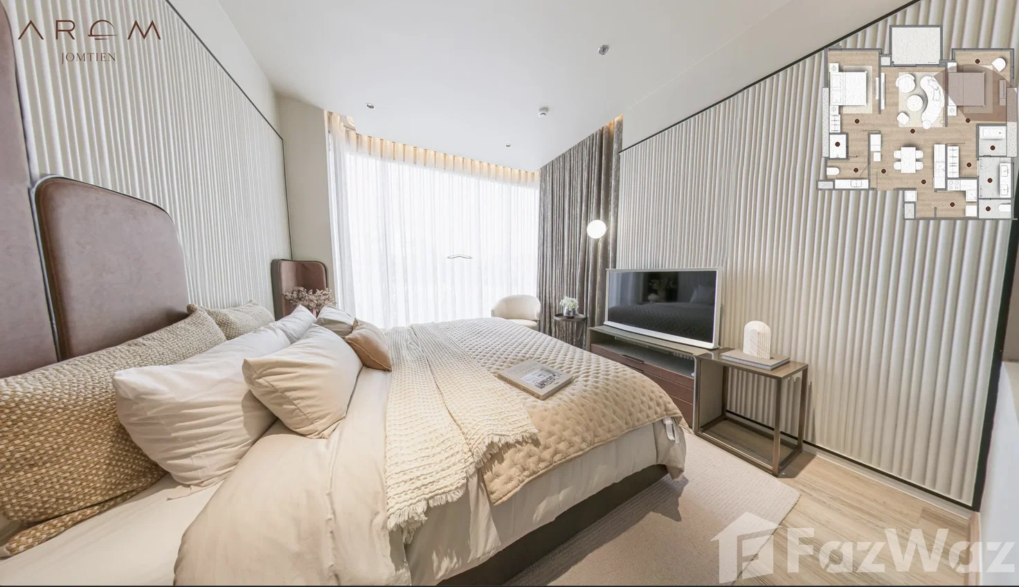 รูป ขาย คอนโด 2 ห้องนอน ในโครงการ อารมณ์ จอมเทียน 6519126 - รูปที่ 4/9