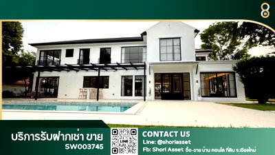 Houses for sale Hang Dong Post Office :  For Sale: Newly Built Pool Villa in Sansaran Project, Hang Dong, Chiang Mai -SW003745 