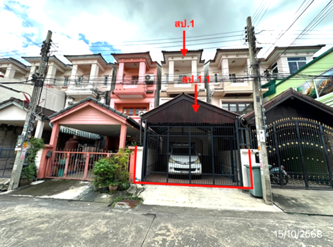 รูป ทาวน์เฮ้าส์ 20.2 ตร.วา มวลชนธานี เขตภาษีเจริญ กรุงเทพมหานคร 2.4M - รูปที่ 1/13