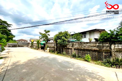 ที่ดิน รร.สายอักษร : ขายที่ดิน 218 ตร.ว. พร้อมสิ่งปลูกสร้าง แปลงมุม ซอยรามอินทรา 47 ใกล้ทางพิเศษฉลองรัช  รถไฟฟ้าสายสีชมพู สถานีมัยลาภ