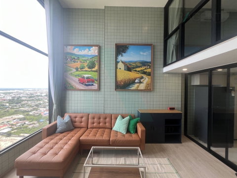 🎉 For Rent Condo ORIGIN PLUG & PLAY E22 STATION Building 1, Floor 25,Duplex, Room size 38 sqm