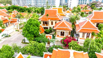 ขายบ้านเดี่ยว : For sale Luxury Thai-Style Pool Villa in Jomtien, Pattaya Special Price: THB 24.9 Million