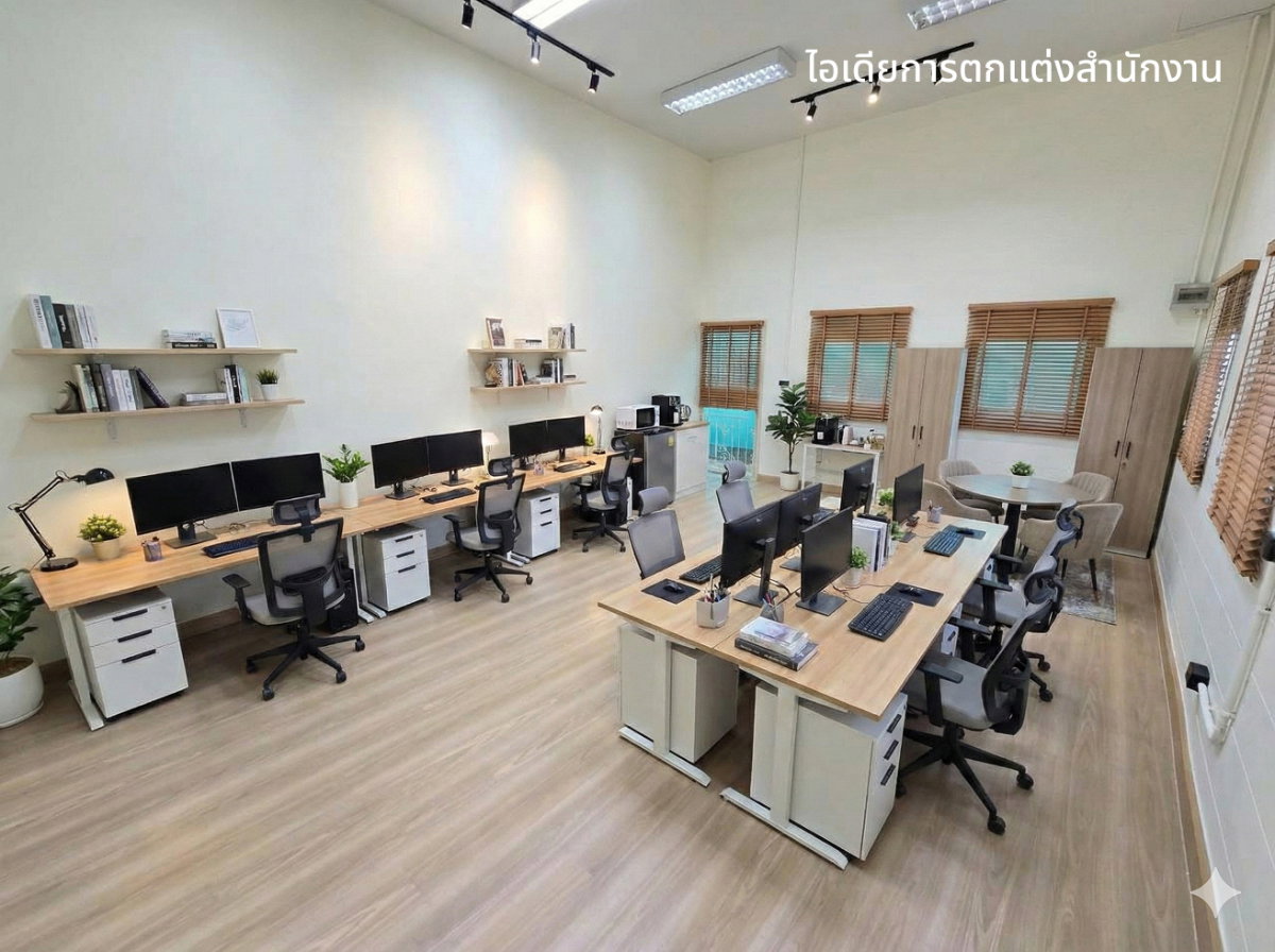รูป พื้นที่ออฟฟิศพร้อมใช้งาน  เหมาะสำหรับธุรกิจขนาดเล็ก–กลาง  - รูปที่ 2/2