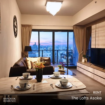 Rental Condo ð The Lofts Asoke, 2BR 70 sq.m. 60K ðĨ Available now! Viewings available, near MRT Phetchaburi