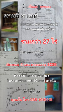 ขายที่ดินพร้อมรีสอร์ท นครนายก 27 ไร่ โฉนดครุฑแดง ติดถนนหลวง ใกล้เขื่อนขุนด่านปราการชล เหมาะลงทุน