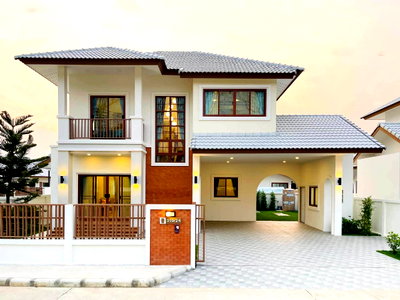 บ้านเดี่ยวให้เช่า : ให้เช่าบ้านเดี่ยว โครงการดอนแก้ว วิลเลจ 17 แม่ริม เชียงใหม่ พร้อมอยู่ ใกล้ศูนย์ราชการ รพ.นครพิงค์ (R1299) T.0946511456