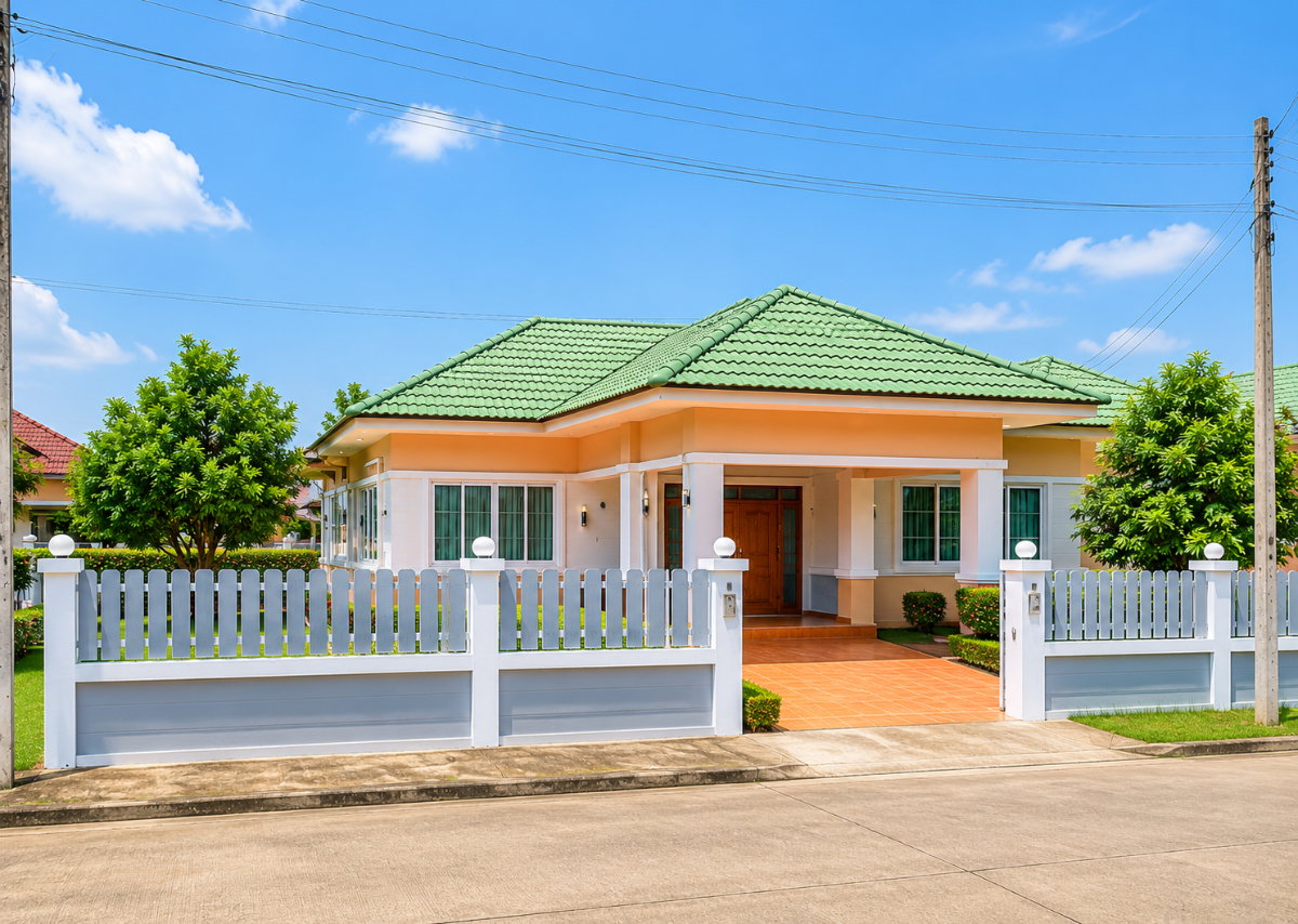 รูป ให้เช่าบ้านเดี่ยวหลังใหญ่ ม.อิสเทอนี่พาร์ค1 บึงวรกิจ ศรีราชา - รูปที่ 1/12