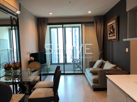 2 Beds Large Room City View Fully furnished Good Location Close to  MRT Phra Ram 9   250 m. @ Ideo Mobi Rama 9 