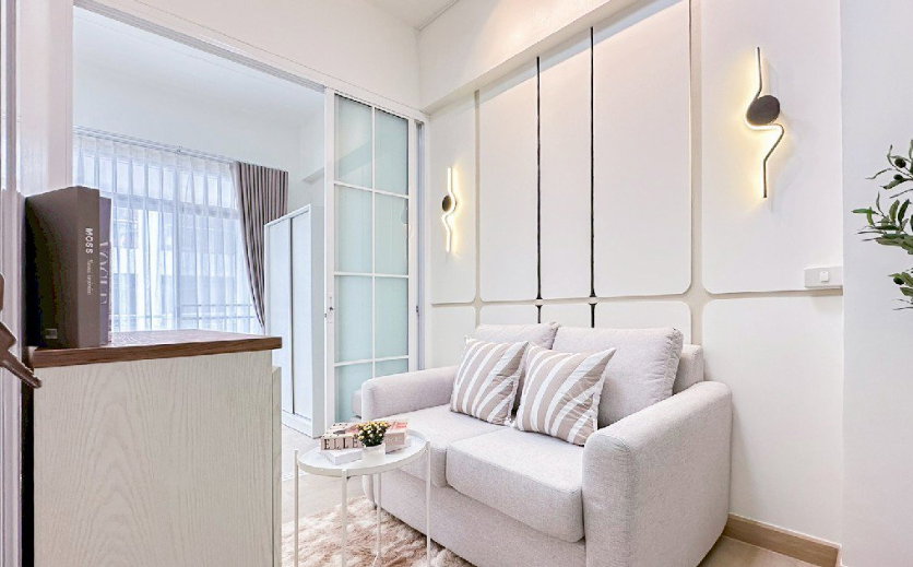 รูป คอนโดห้องกว้างใกล้ 𝗠𝗥𝗧 แยกลำสาลี   โครงการ Corn Condo รามคำแหง40 - รูปที่ 2/31
