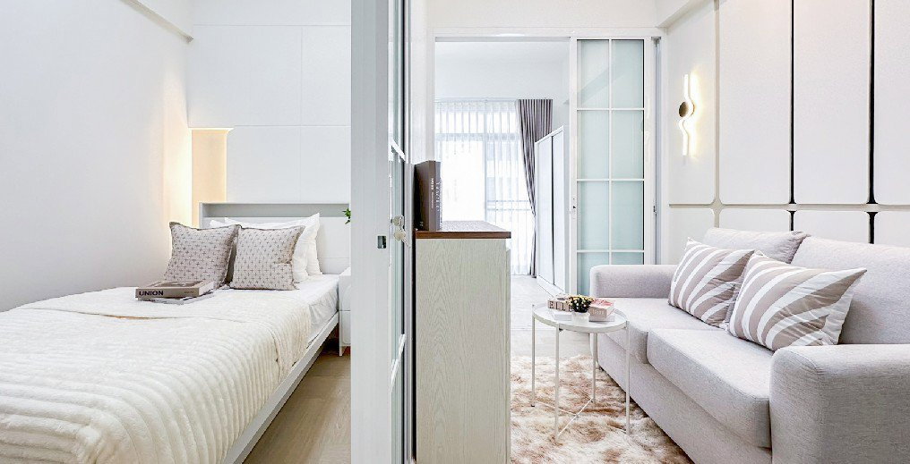 รูป คอนโดห้องกว้างใกล้ 𝗠𝗥𝗧 แยกลำสาลี   โครงการ Corn Condo รามคำแหง40 - รูปที่ 4/31
