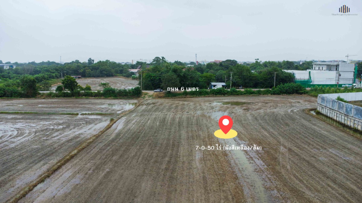 รูป ขายที่ดินชัยพฤกษ์–คลองพระอุดม ปากเกร็ด 7-0-50 ไร่ ใกล้ SISB–วัดสะพานสูง ผังเมืองเหลือง/ส้ม เหมาะพัฒนาโครงการบ้านจัดสรร | #TPI-2577 - รูปที่ 7/13