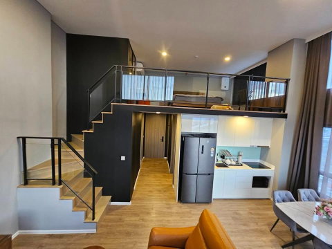 🔥ขายด่วน! ระดับพรีเมียม Landmark @MRTA Station (Siamese Rama 9) ห้องสวยสไตล์ Duplex เพดานสูง ชั้น 21 วิวโล่งสวยสะกดสายตา ทำเลดีติดรถไฟฟ้า MRT