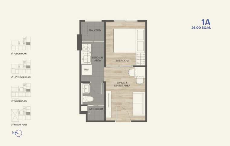 Type 1A floor plan