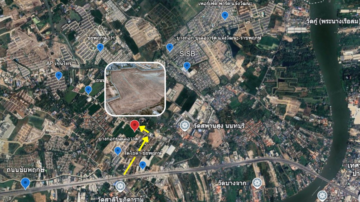 รูป ขายที่ดินชัยพฤกษ์–คลองพระอุดม ปากเกร็ด 7-0-50 ไร่ ใกล้ SISB–วัดสะพานสูง ผังเมืองเหลือง/ส้ม เหมาะพัฒนาโครงการบ้านจัดสรร | #TPI-2577 - รูปที่ 12/13