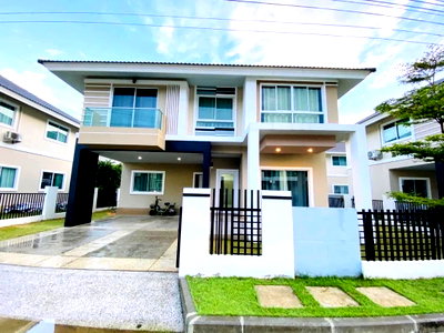 บ้านเดี่ยวให้เช่า : ให้เช่าบ้านเดี่ยว 2 ชั้น ในโครงการบ้านกาญจน์กนก 12 เฟส 2 สารภี-เชียงใหม่ ใกล้โรงพยาบาลกรุงเทพ (R1293) T.0946511456