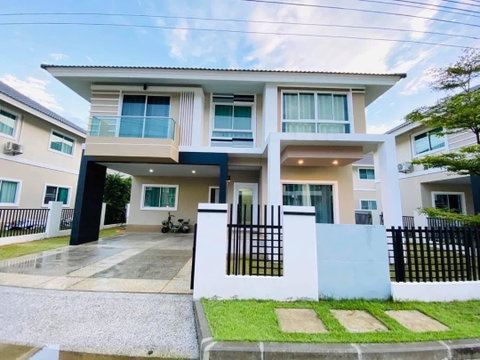 ให้เช่าบ้านเดี่ยว 2 ชั้น ในโครงการบ้านกาญจน์กนก 12 เฟส 2 สารภี-เชียงใหม่ ใกล้โรงพยาบาลกรุงเทพ (R1293) T.0946511456