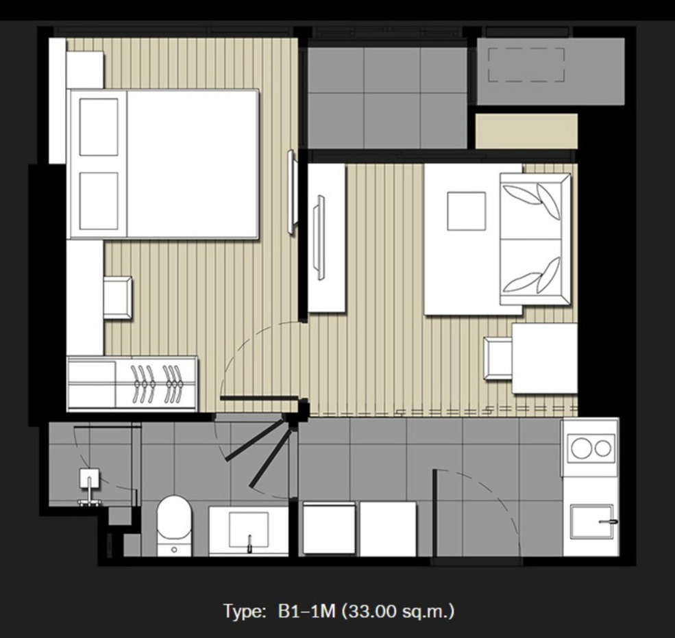 รูป ขาย Ideo Mobi Asoke 1BR วิวเมือง ใกล้ MRT ราคา 5.07 ล้าน สุดคุ้ม - U165516 - รูปที่ 6/6