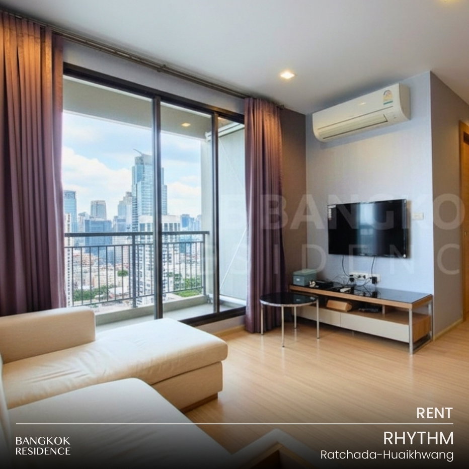 รูป เช่าคอนโด 🚀 RHYTHM Ratchada-Huaikhwang 2นอน 65ตรม 32k 🌃 ยูนิตสวย พร้อมอยู่ ใกล้ MRT ห้วยขวาง   - รูปที่ 1/9