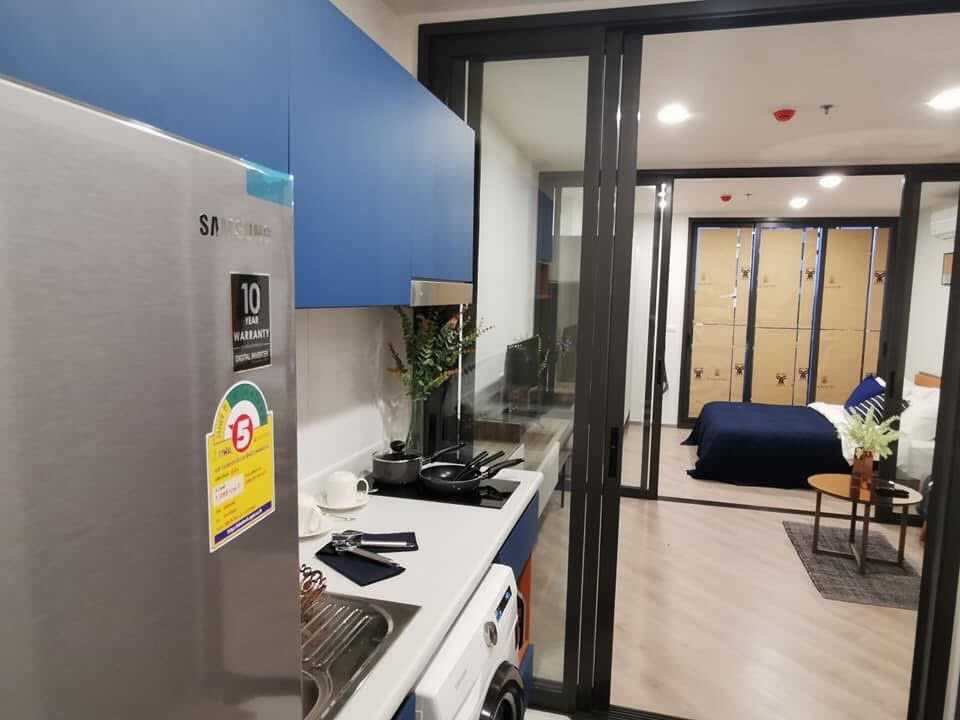 รูป For rent เดอะเบสสะพานใหม่ ห้องกว้างโล่ง 1 นอน 1 น้ำ 1 ห้องรับแขก ขนาด 35 ตรม. เฟอร์ครบ ติดรถไฟฟ้า BTS สถานีสายหยุด  - รูปที่ 7/10
