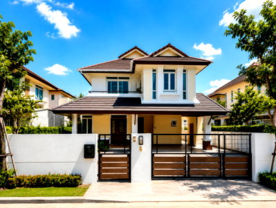 บ้านเดี่ยวให้เช่า : ให้เช่าบ้านเดี่ยวหลังใหญ่ เนื้อที่เยอะ ม.เดอะบูเลอร์วาร์ด ศรีราชา