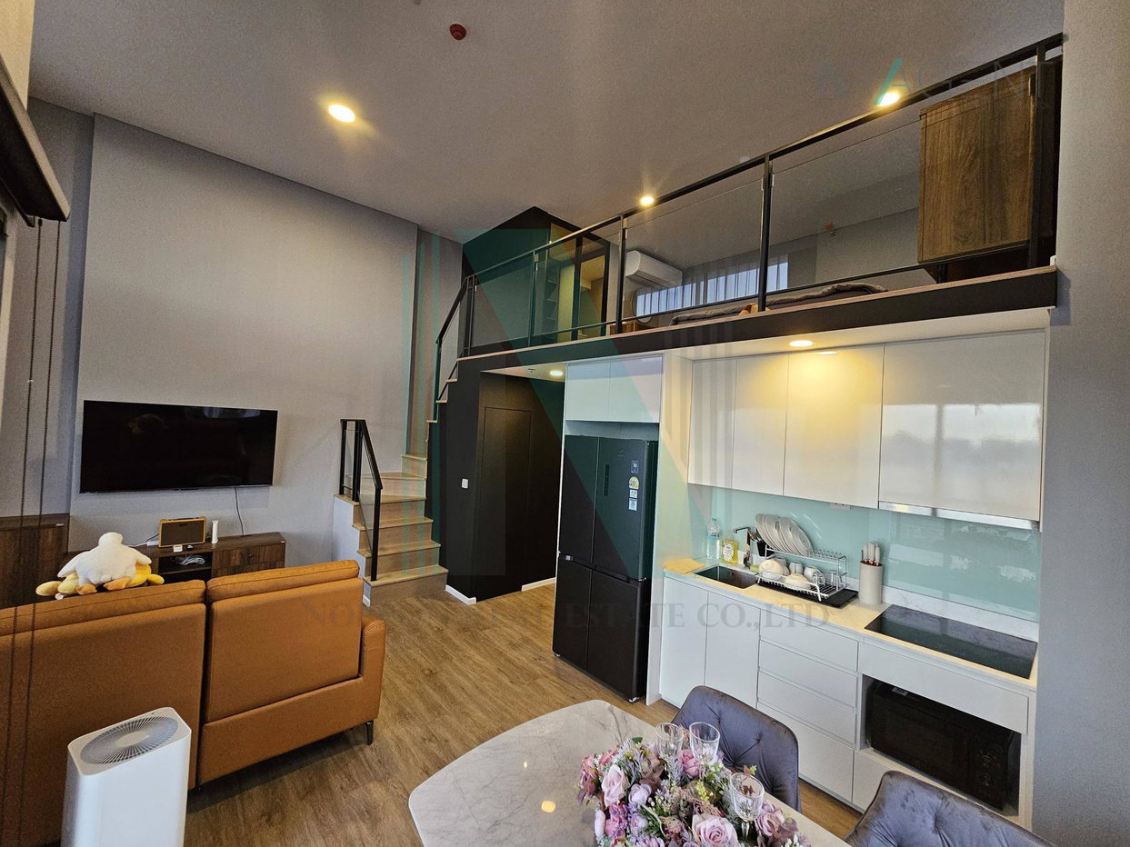 รูป 🚩 ให้เช่าคอนโด แลนด์มาร์ค แอทเอ็มอาร์ทีเอ สเตชั่น อาคาร C ชั้น 21 Duplex ขนาด 50 ตรม ใกล้ MRT พระราม 9 - รูปที่ 7/8
