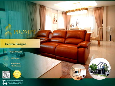 บ้านเดี่ยวให้เช่า : CD03848 - Centro Bangna : MegaBangna