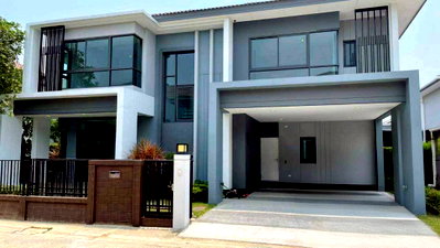 ขายบ้านเดี่ยว : ขาย บ้านเดี่ยว บ้านใหม่ไม่เคยเข้าอยู่ เดอะ แกรนด์ พระราม 2 เลค แกรนด์ดิโอส 290 ตรม 80.7 ตรว