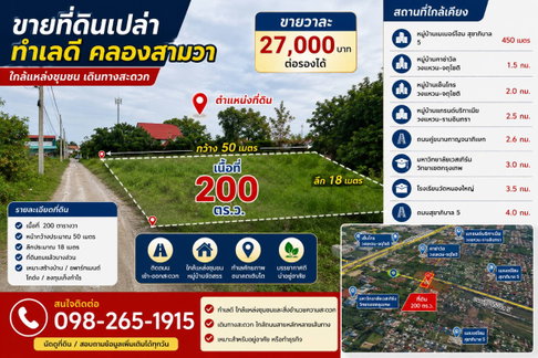 ขายด่วนที่ดินราคาต่ำกว่าตลาด ซื้อวันนี้ ได้ราคาต่ำกว่าตลาดทันที !