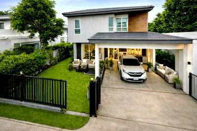บ้านเดี่ยวให้เช่า : สุขาภิบาล 5 ใกล้ด่านจตุโชติ ตลาดวงศกร 2.5 กม. คฤหาสน์ บ้าน 2 ชั้น 3-4นอน มอเตอร์เวย์ สนามบิน